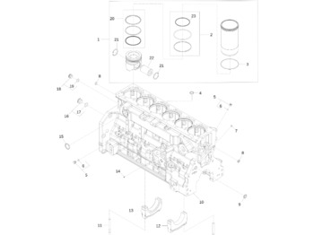 Pistons/ Anneaux/ Manchons JOHN DEERE