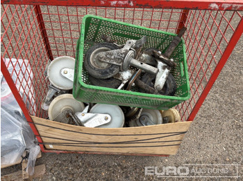 Matériel de chantier Pallet of Various Cart Wheels: photos 2