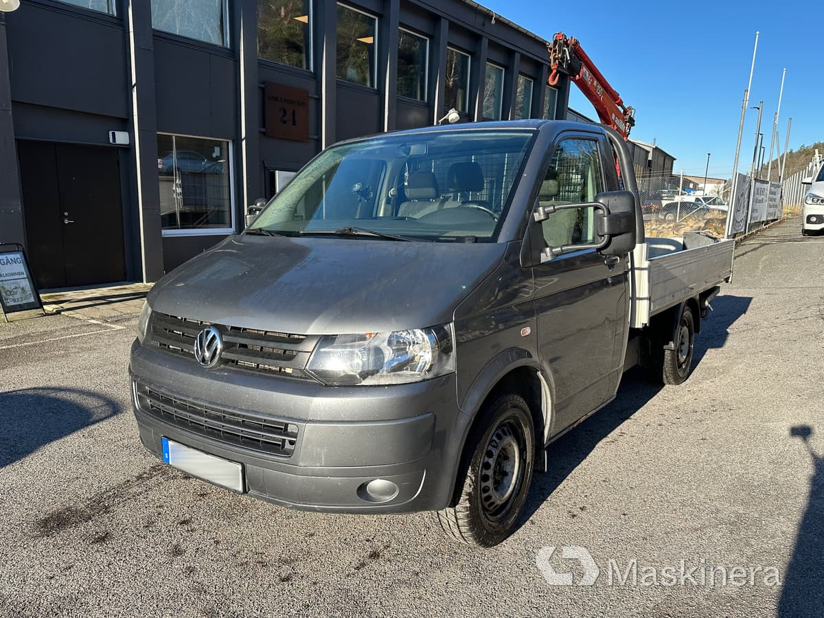 Fourgon plateau Lastbil Volkswagen Transporter EH2.0 med kran: photos 1