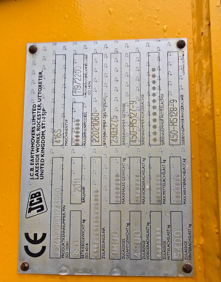 Chargeuse sur pneus JCB 416: photos 8