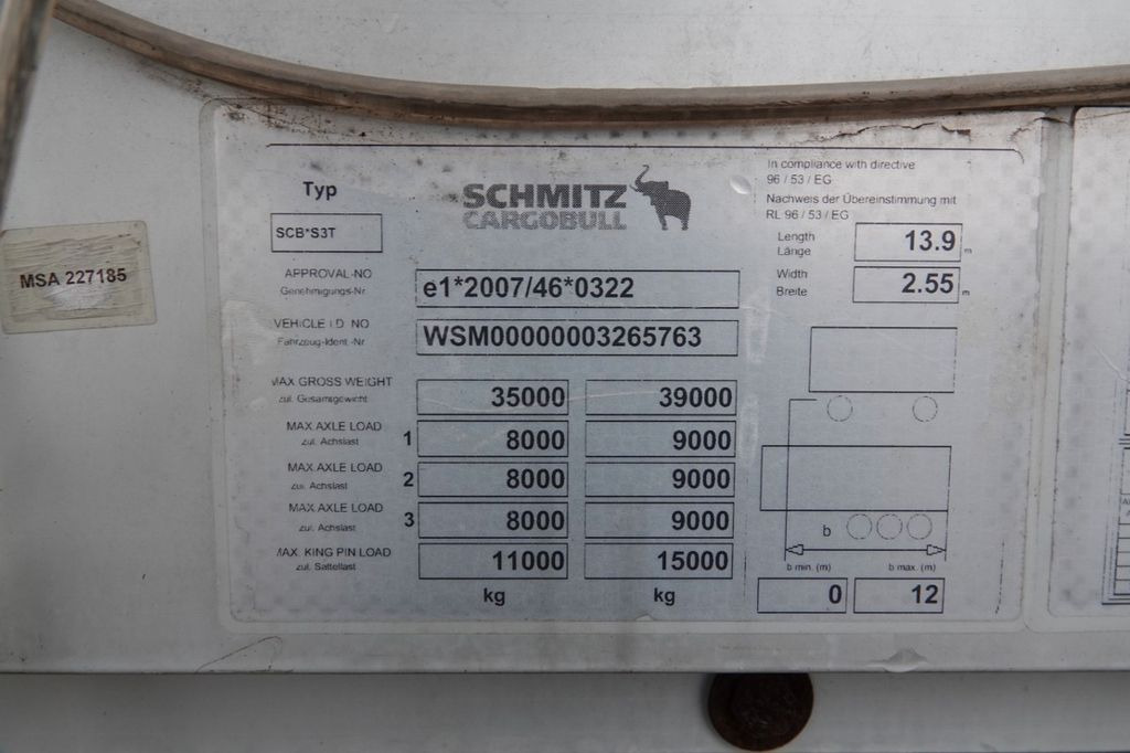 Semi-remorque rideaux coulissants Schmitz Cargobull FIRANKA / STANDARD / OŚ PODNOSZONA / MAŁO UŻYWAN: photos 19