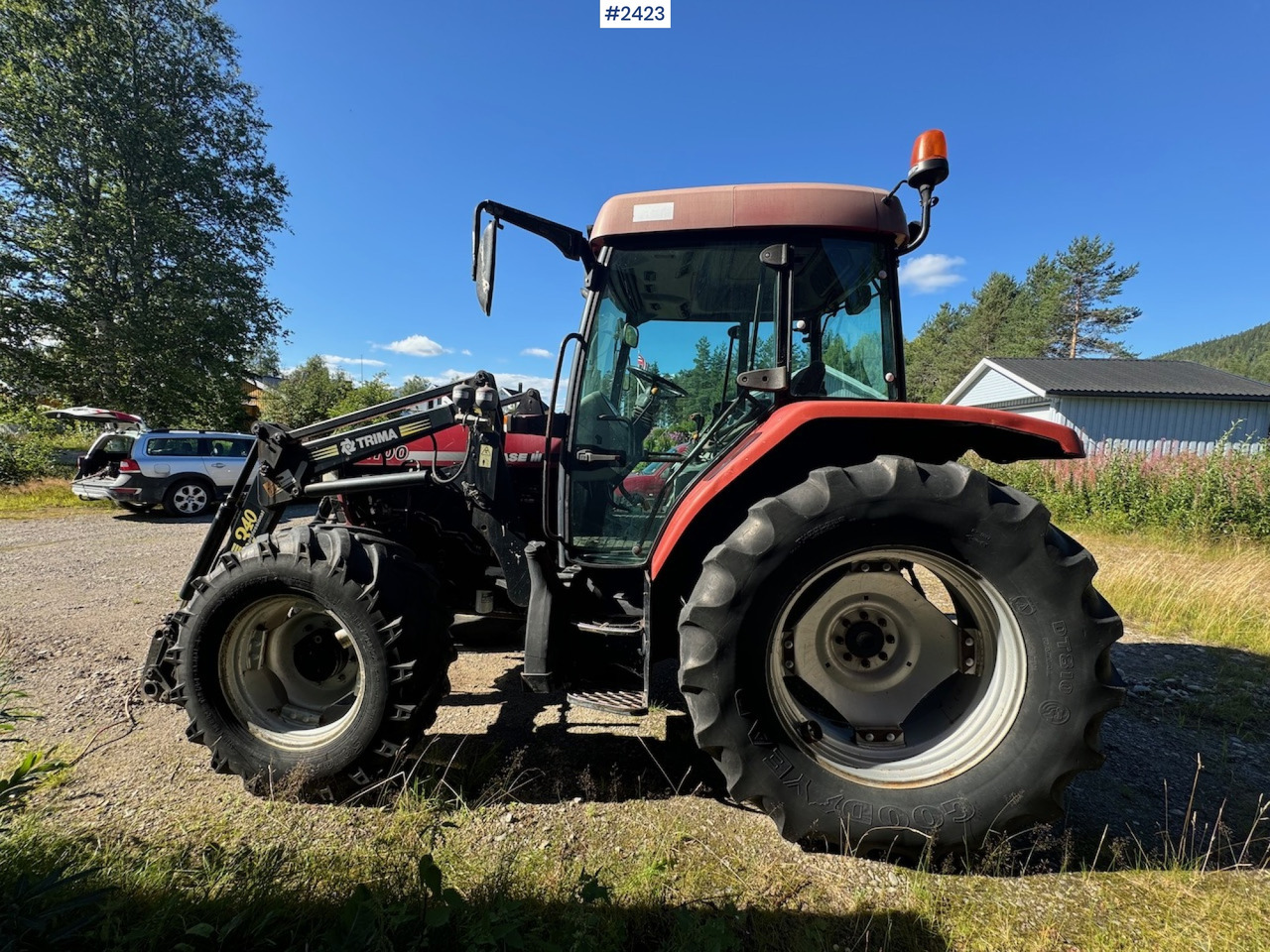 Tracteur agricole 1999 Case CX100 tractor w/ Trima front loader: photos 7