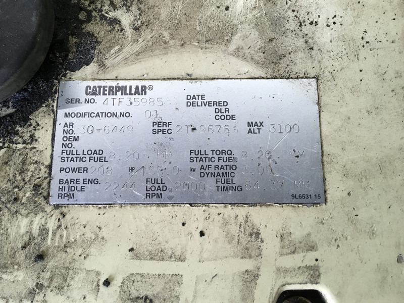 Engins de chantier Caterpillar 3116 4TF-3Q6449 FOR PARTS: photos 6