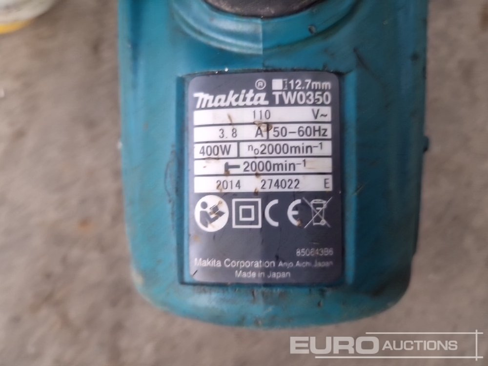 Matériel de chantier Makita TW035 110 Volt Impact Wrench: photos 16